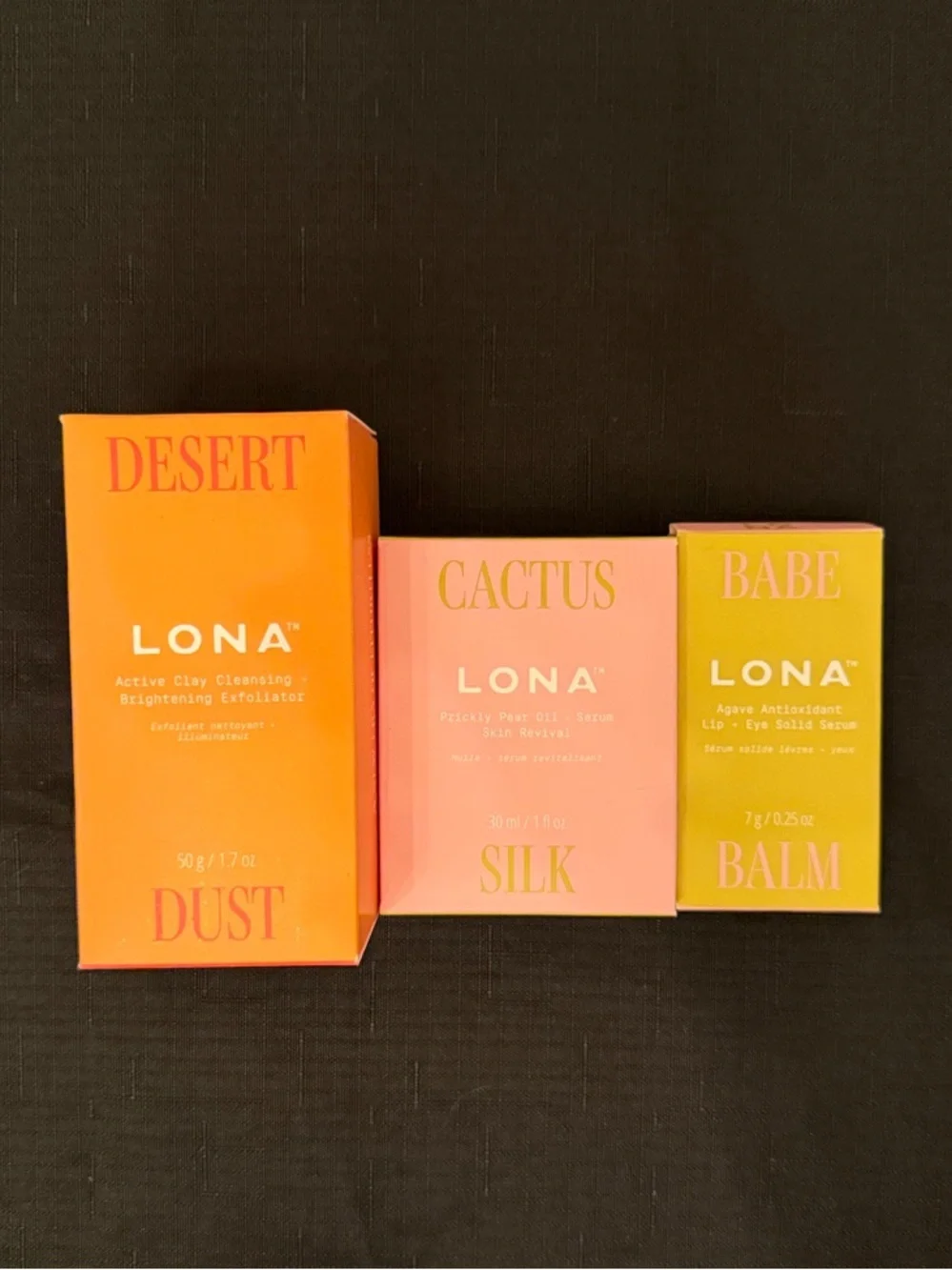 Desert Dust Clay Cleanser, Prickly Pear Oil Serum, Agave Antioxidant Solid Serum